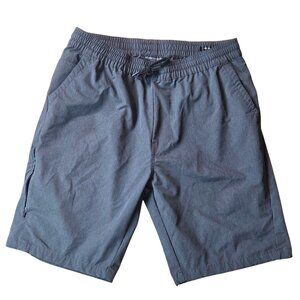 Kenneth Cole New York Mens Stretch Pull On Drawstring Active Shorts Size L Blue
